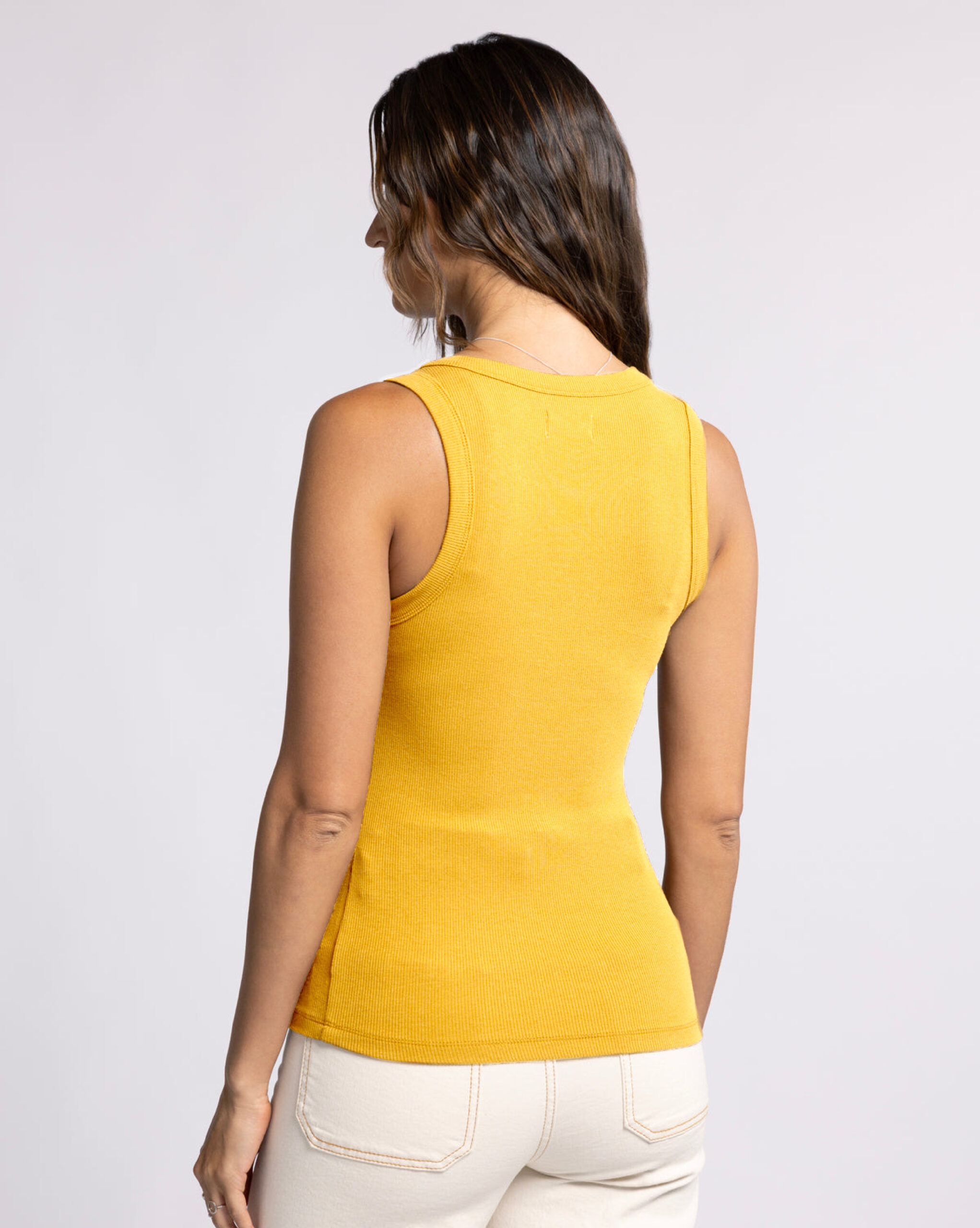 Women Tank Top - Yellow - Image 3
