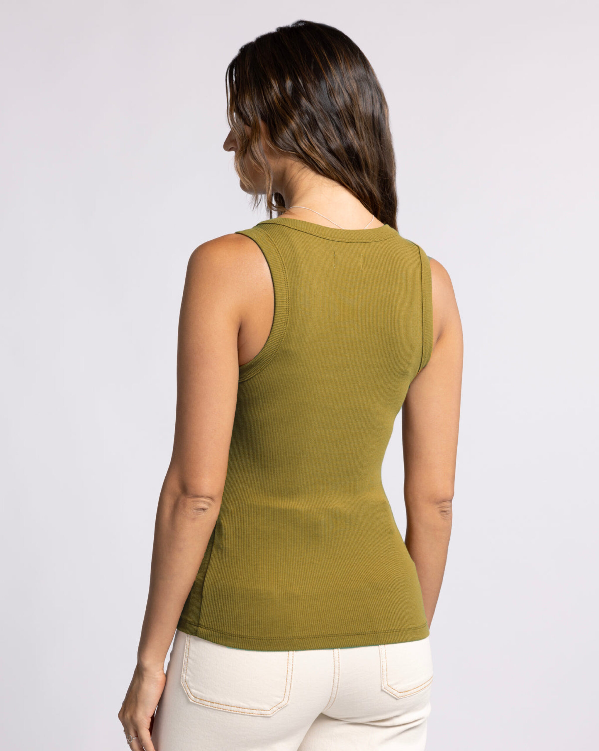 Women Tank Top - Olieve Green - Image 3