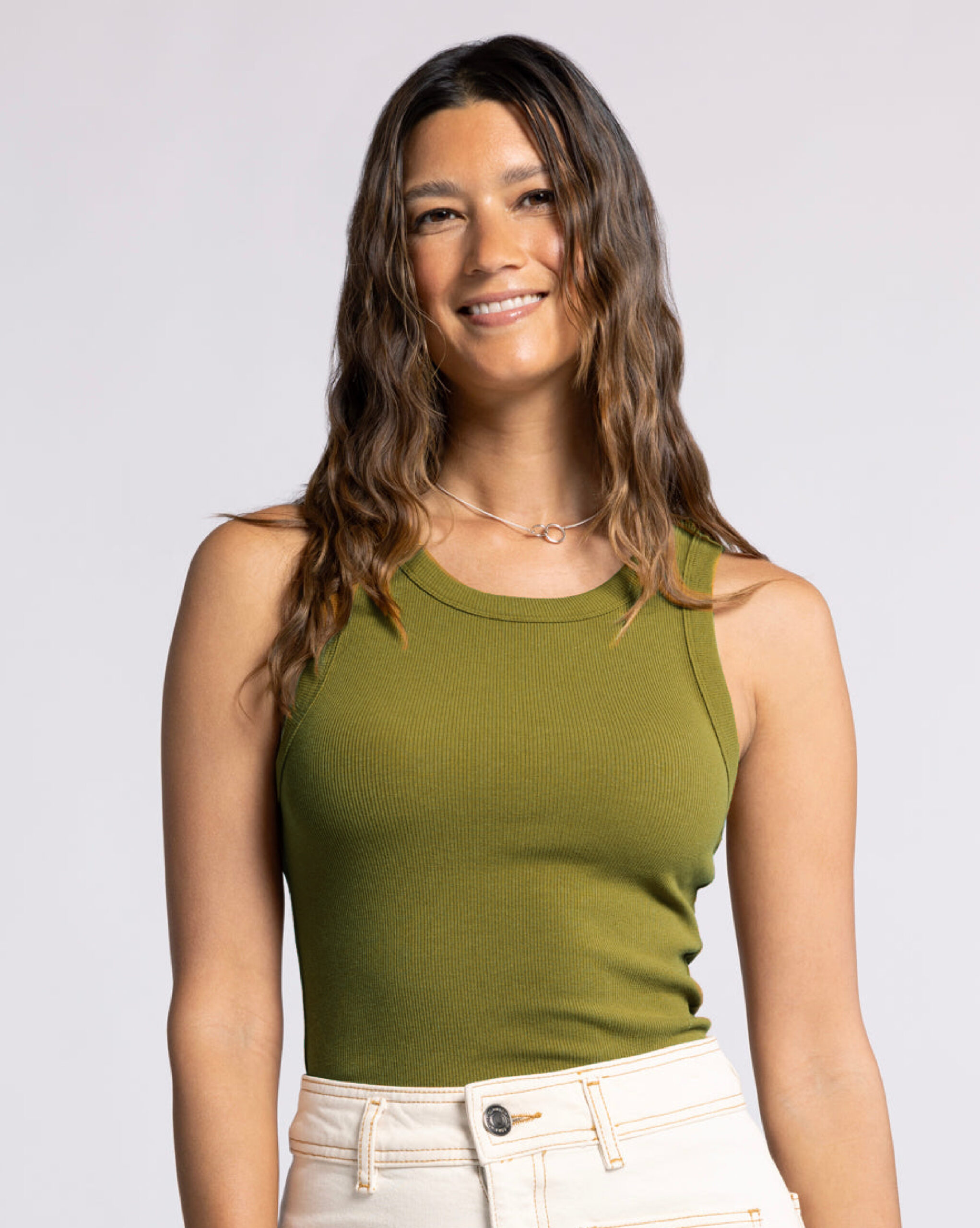 Women Tank Top - Olieve Green