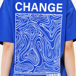 Women Drop Shoulder T-Shirt - Royal Blue