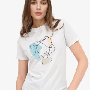 Women Half Sleeve T-Shirt - White