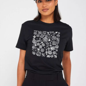 Women Half Sleeve T-Shirt - Black