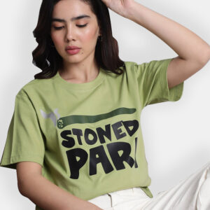 Women Half Sleeve T-Shirt - Light Green
